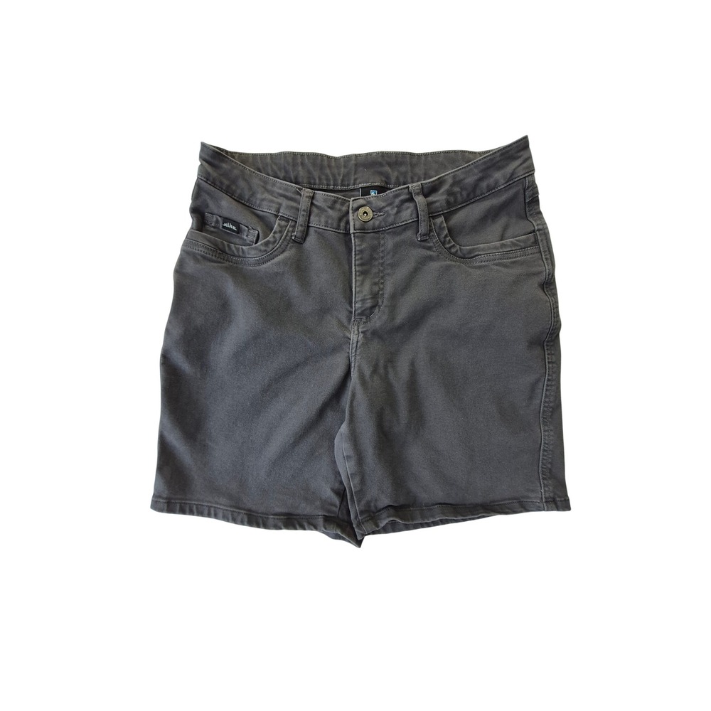 KUHL Kontra Shorts Womens 10 Charcoal Gray Hiking Stretch Cotton 6375